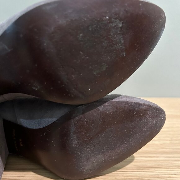 COLE HAAN Whitlyn Grey Suede Booties - Picture 4 of 5